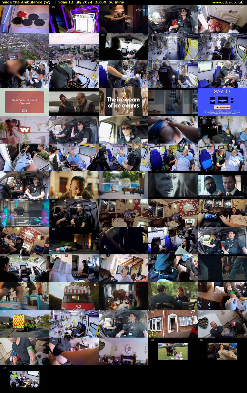 Inside the Ambulance (W) Friday 12 July 2024 20:00 - 21:00