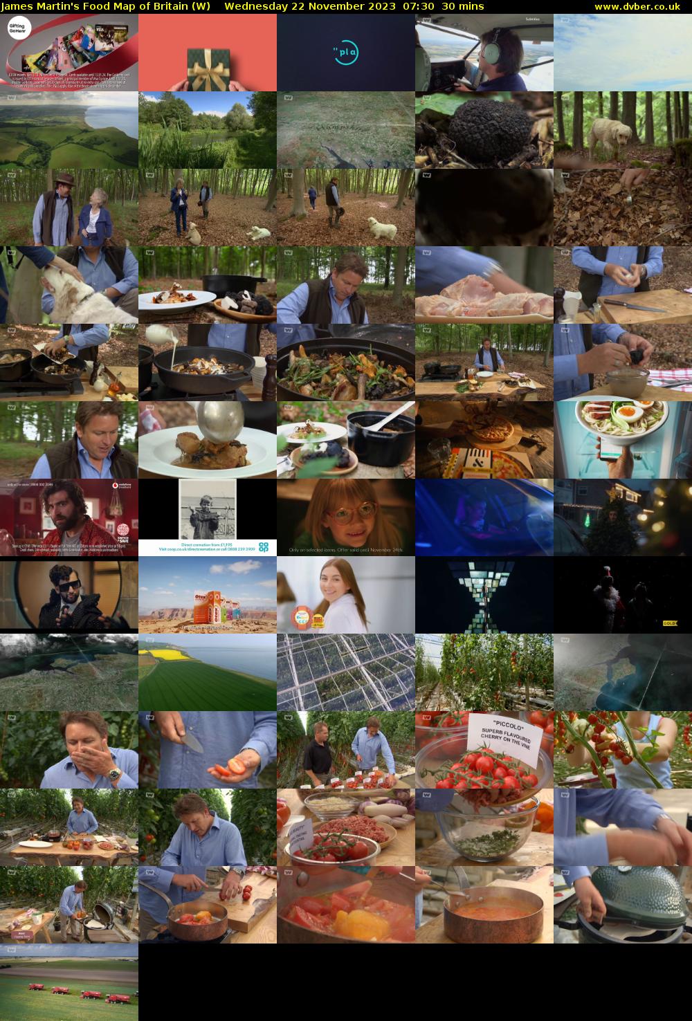 James Martin's Food Map of Britain (W) Wednesday 22 November 2023 07:30 - 08:00