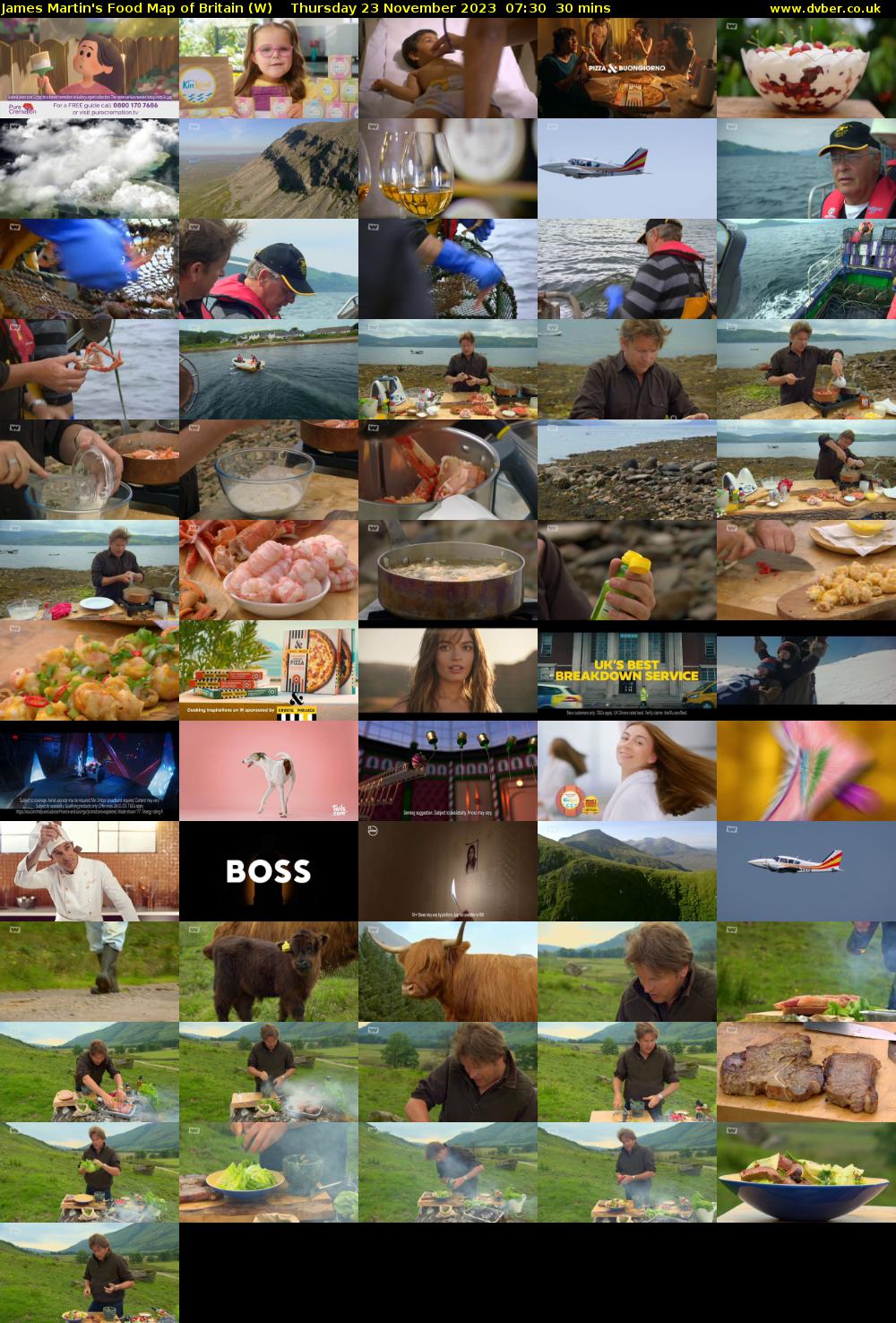 James Martin's Food Map of Britain (W) Thursday 23 November 2023 07:30 - 08:00