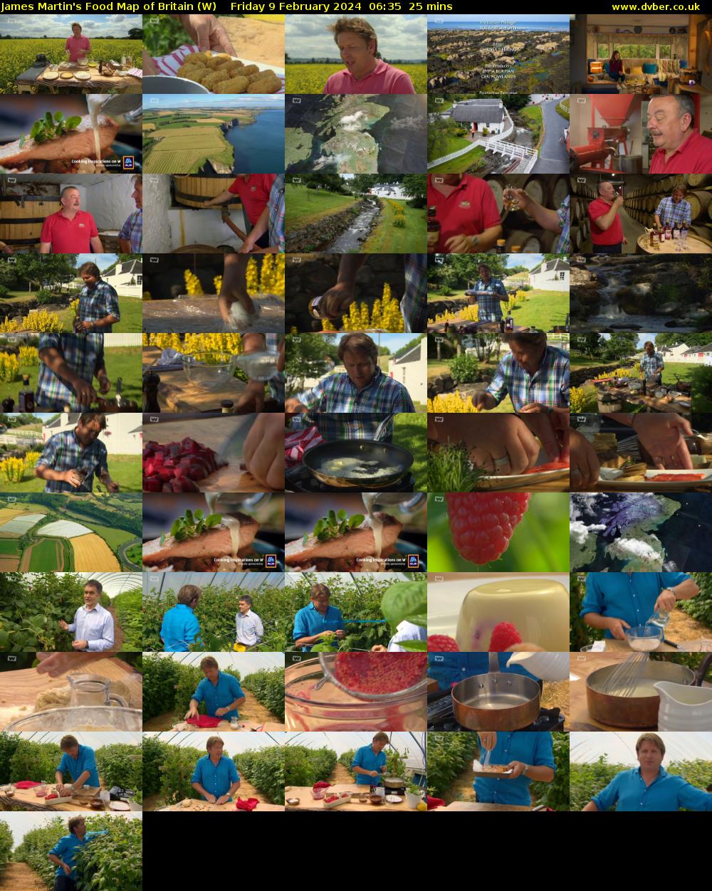 James Martin's Food Map of Britain (W) Friday 9 February 2024 06:35 - 07:00