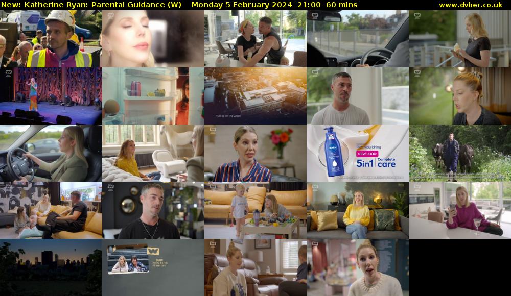 Katherine Ryan: Parental Guidance (W) Monday 5 February 2024 21:00 - 22:00