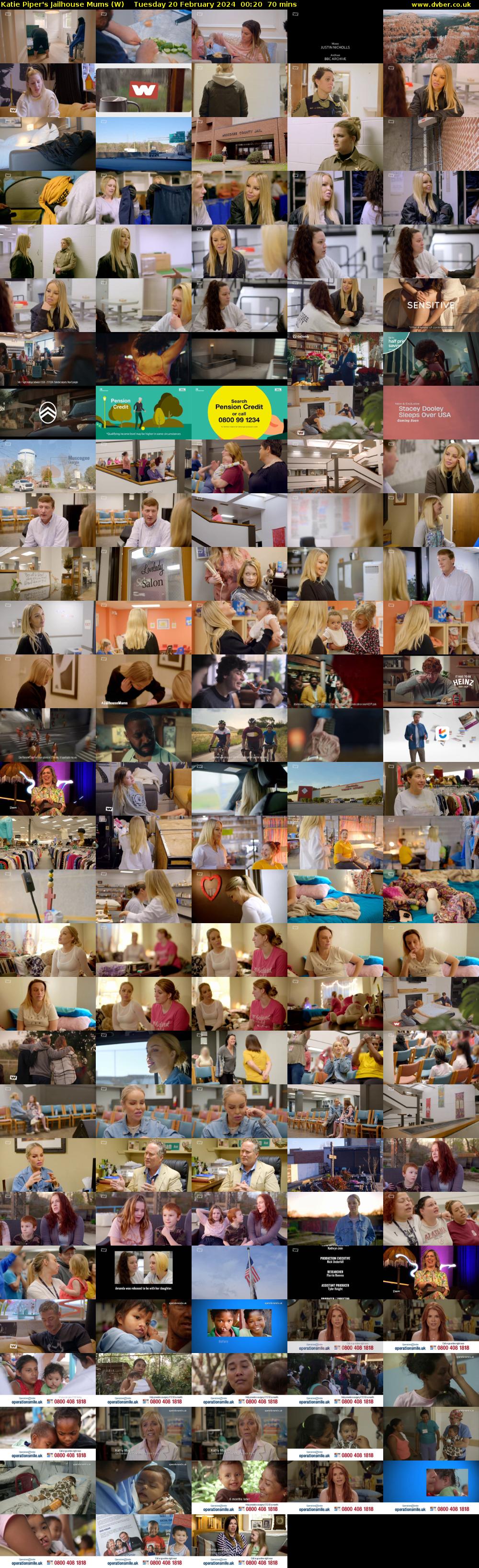 Katie Piper's Jailhouse Mums (W) Tuesday 20 February 2024 00:20 - 01:30