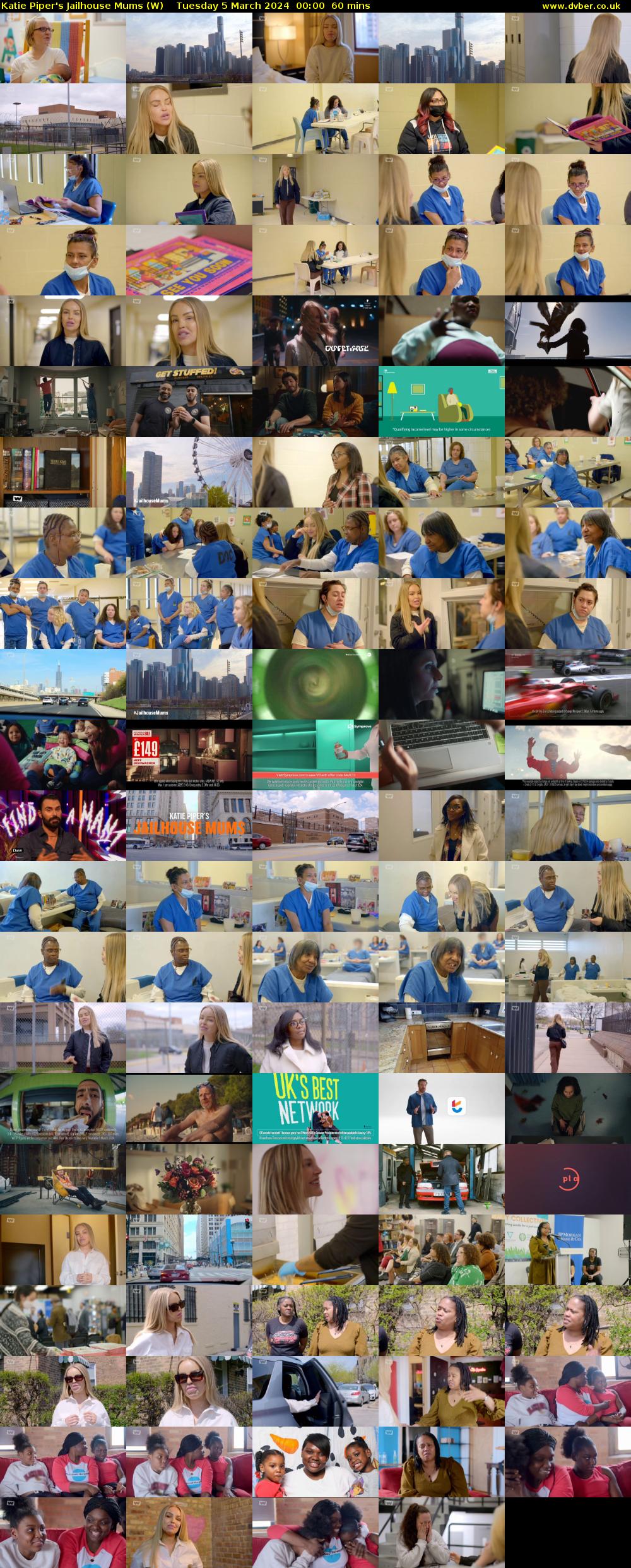 Katie Piper's Jailhouse Mums (W) Tuesday 5 March 2024 00:00 - 01:00