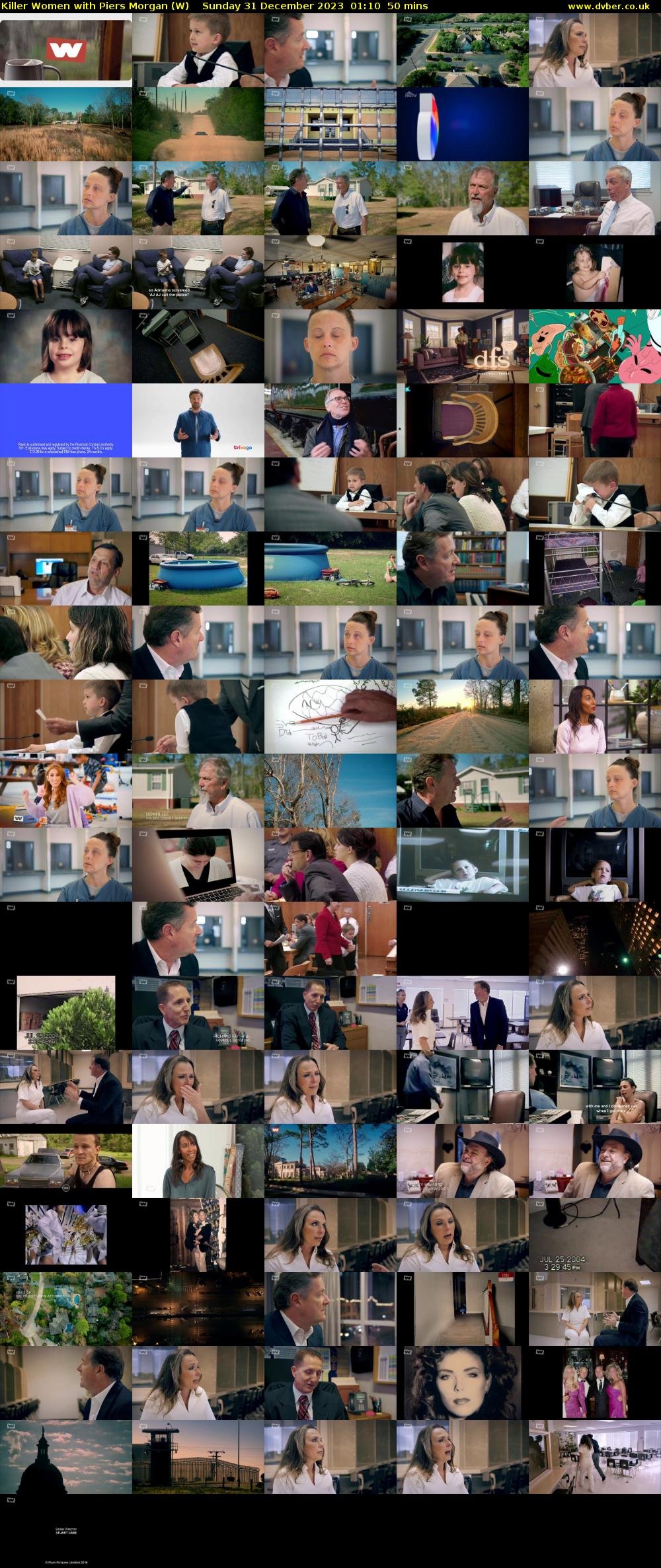 Killer Women with Piers Morgan (W) Sunday 31 December 2023 01:10 - 02:00