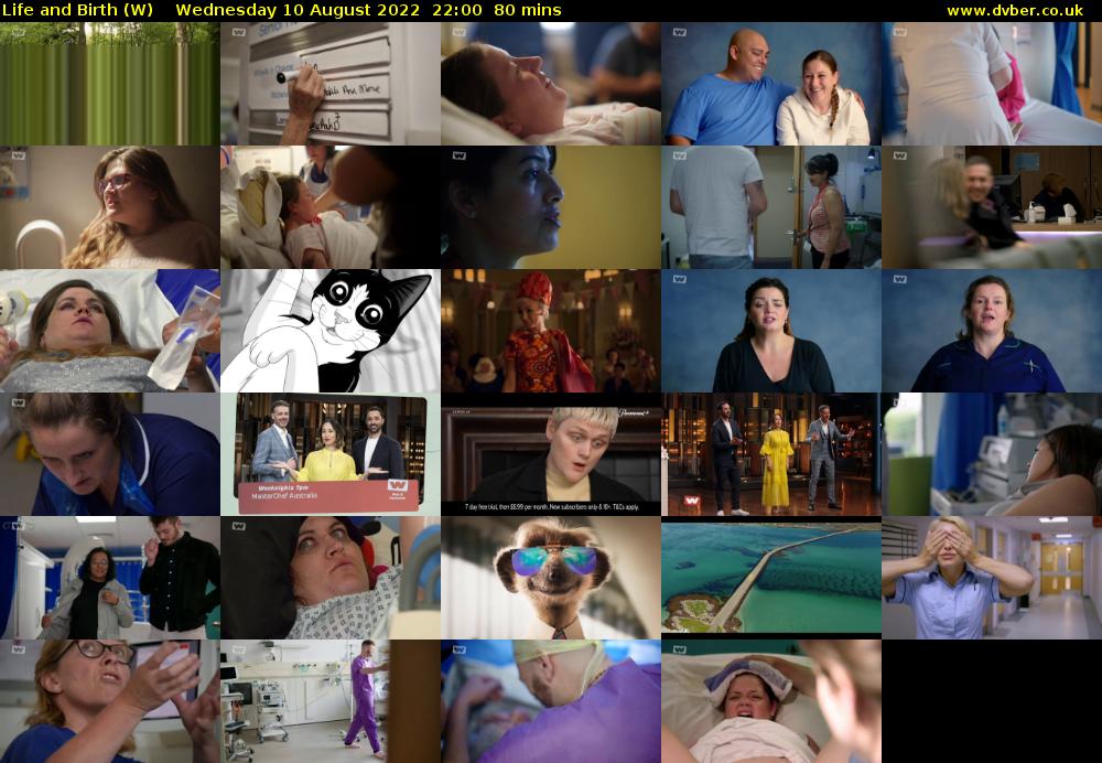 Life and Birth (W) Wednesday 10 August 2022 22:00 - 23:20