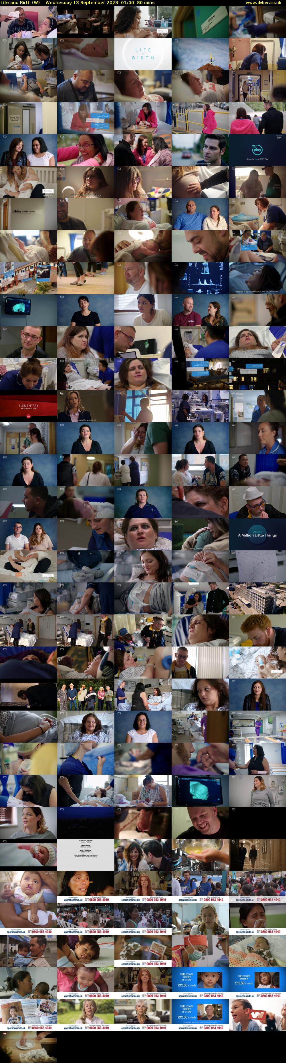 Life and Birth (W) Wednesday 13 September 2023 01:00 - 02:20