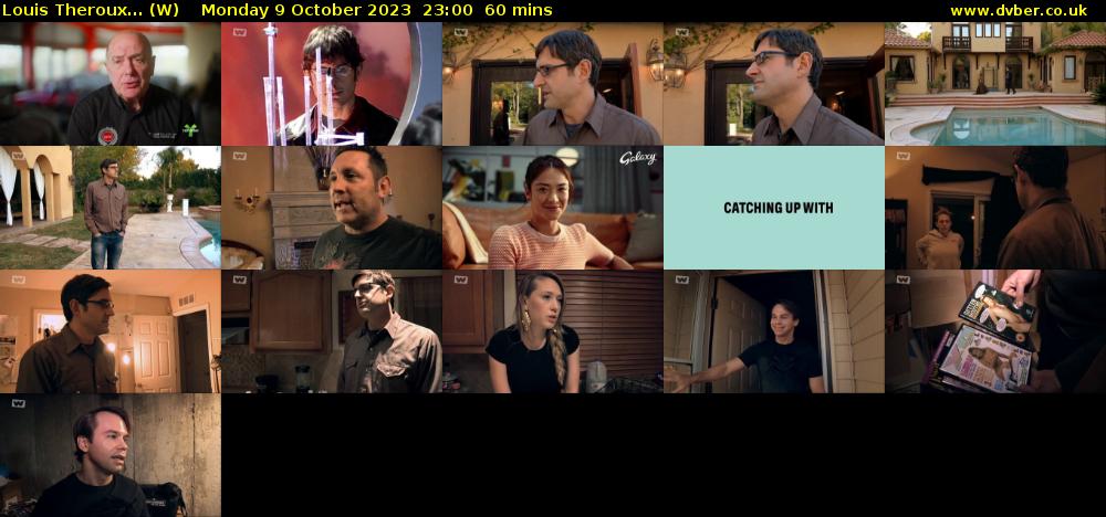 Louis Theroux... (W) Monday 9 October 2023 23:00 - 00:00
