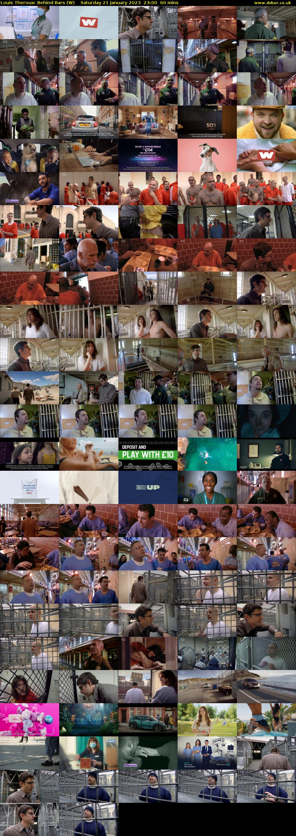 Louis Theroux: Behind Bars (W) Saturday 21 January 2023 23:00 - 00:00
