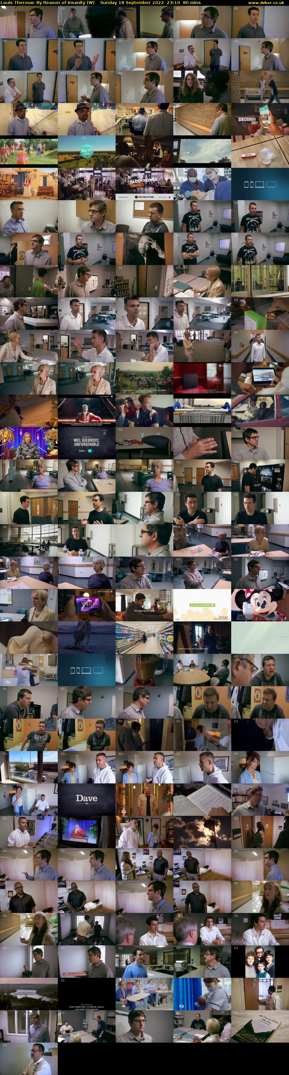 Louis Theroux: By Reason of Insanity (W) Sunday 18 September 2022 23:10 - 00:30