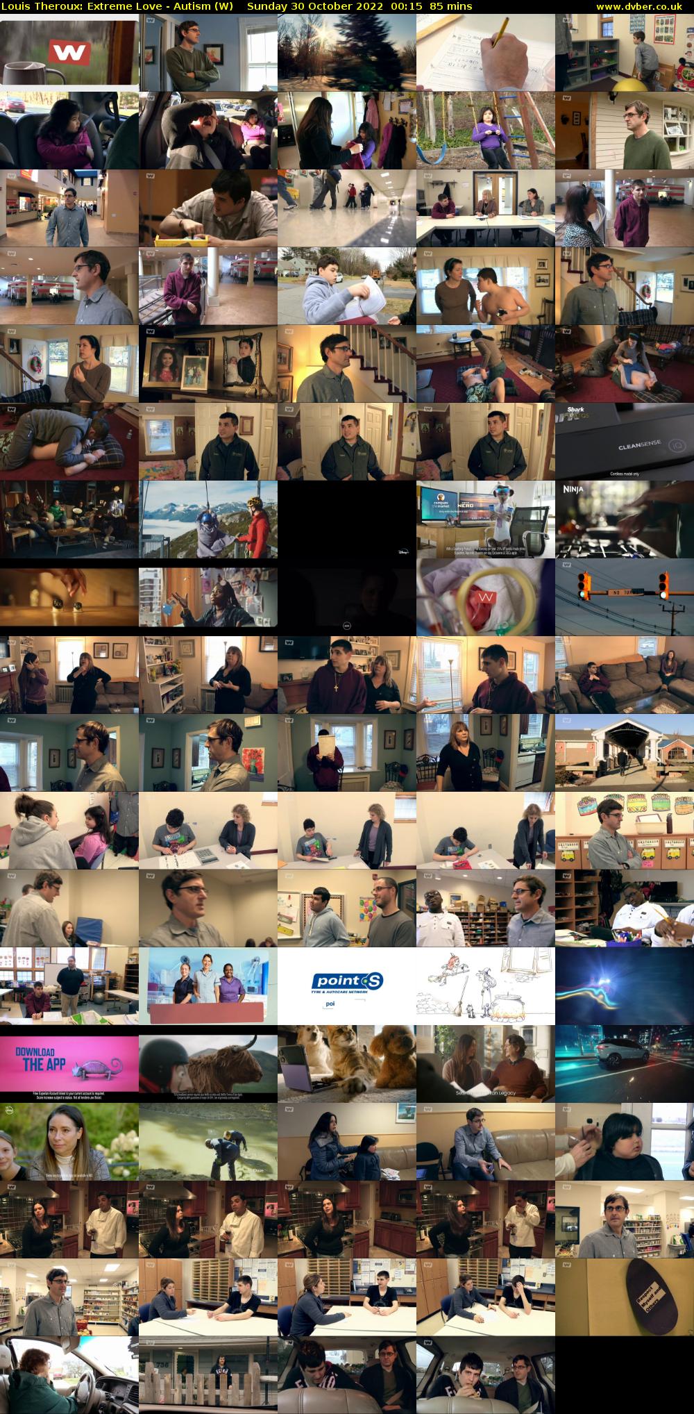 Louis Theroux: Extreme Love - Autism (W) Sunday 30 October 2022 00:15 - 01:40