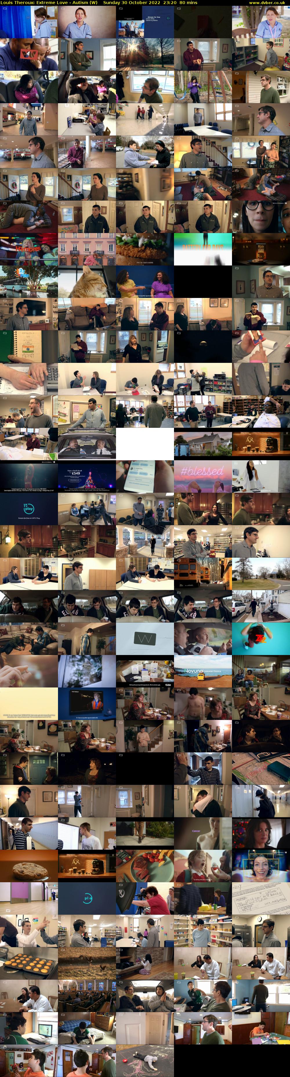 Louis Theroux: Extreme Love - Autism (W) Sunday 30 October 2022 23:20 - 00:40