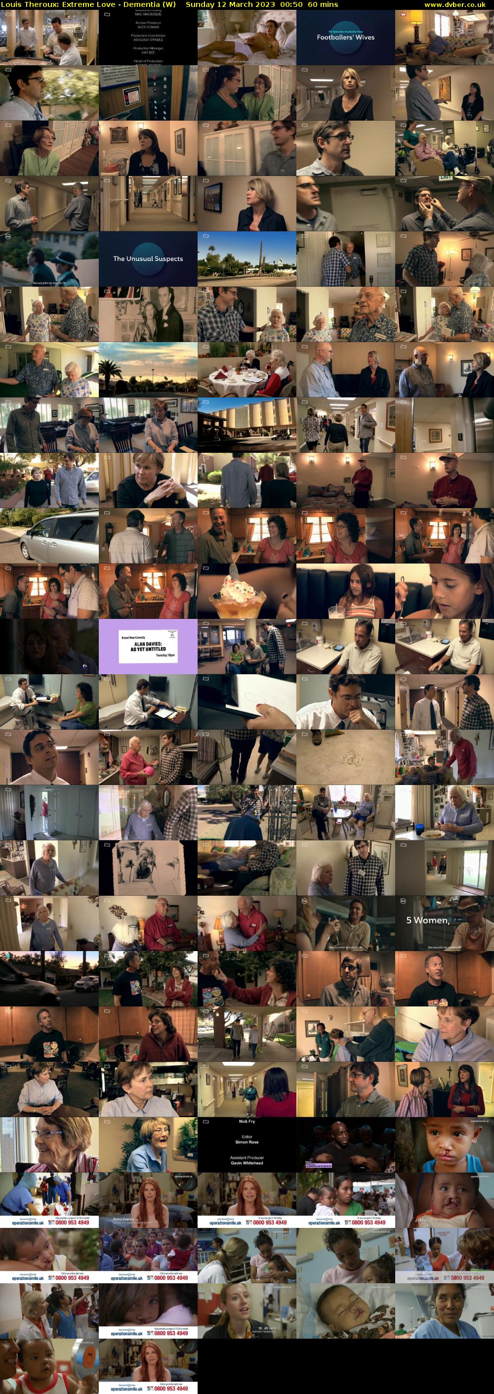 Louis Theroux: Extreme Love - Dementia (W) Sunday 12 March 2023 00:50 - 01:50