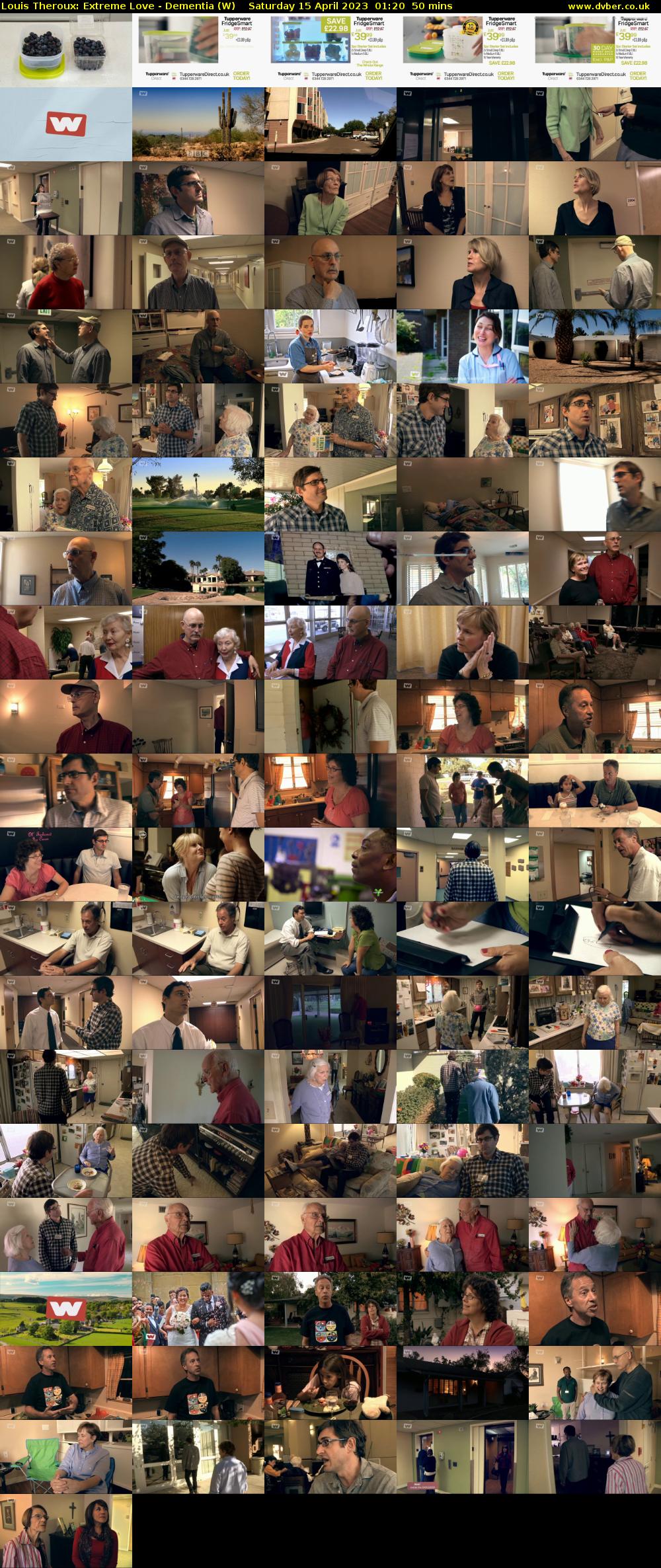 Louis Theroux: Extreme Love - Dementia (W) Saturday 15 April 2023 01:20 - 02:10