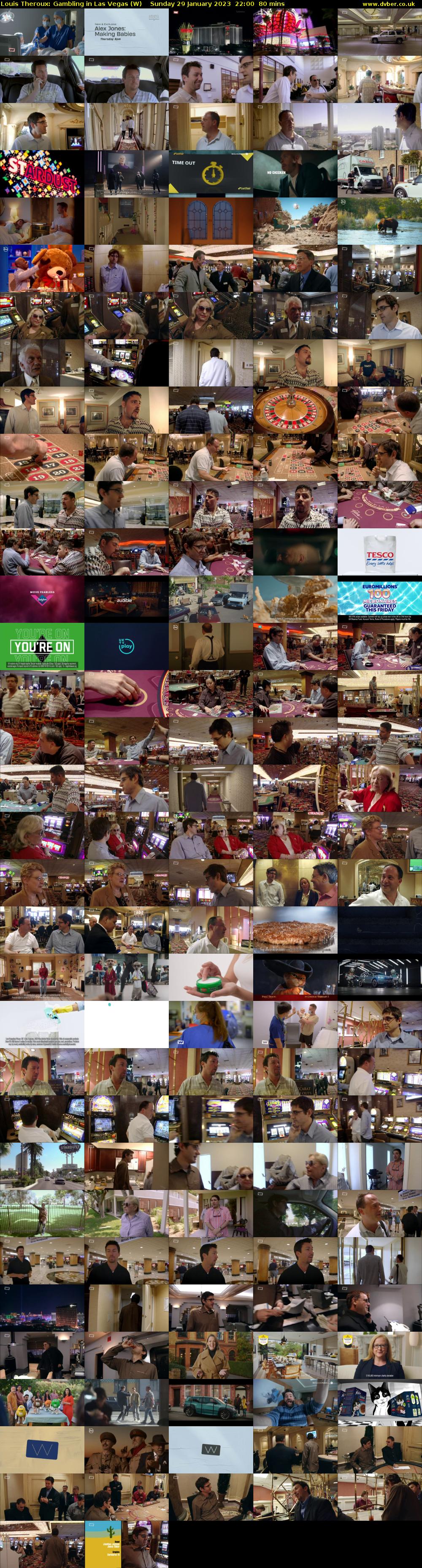 Louis Theroux: Gambling in Las Vegas (W) Sunday 29 January 2023 22:00 - 23:20