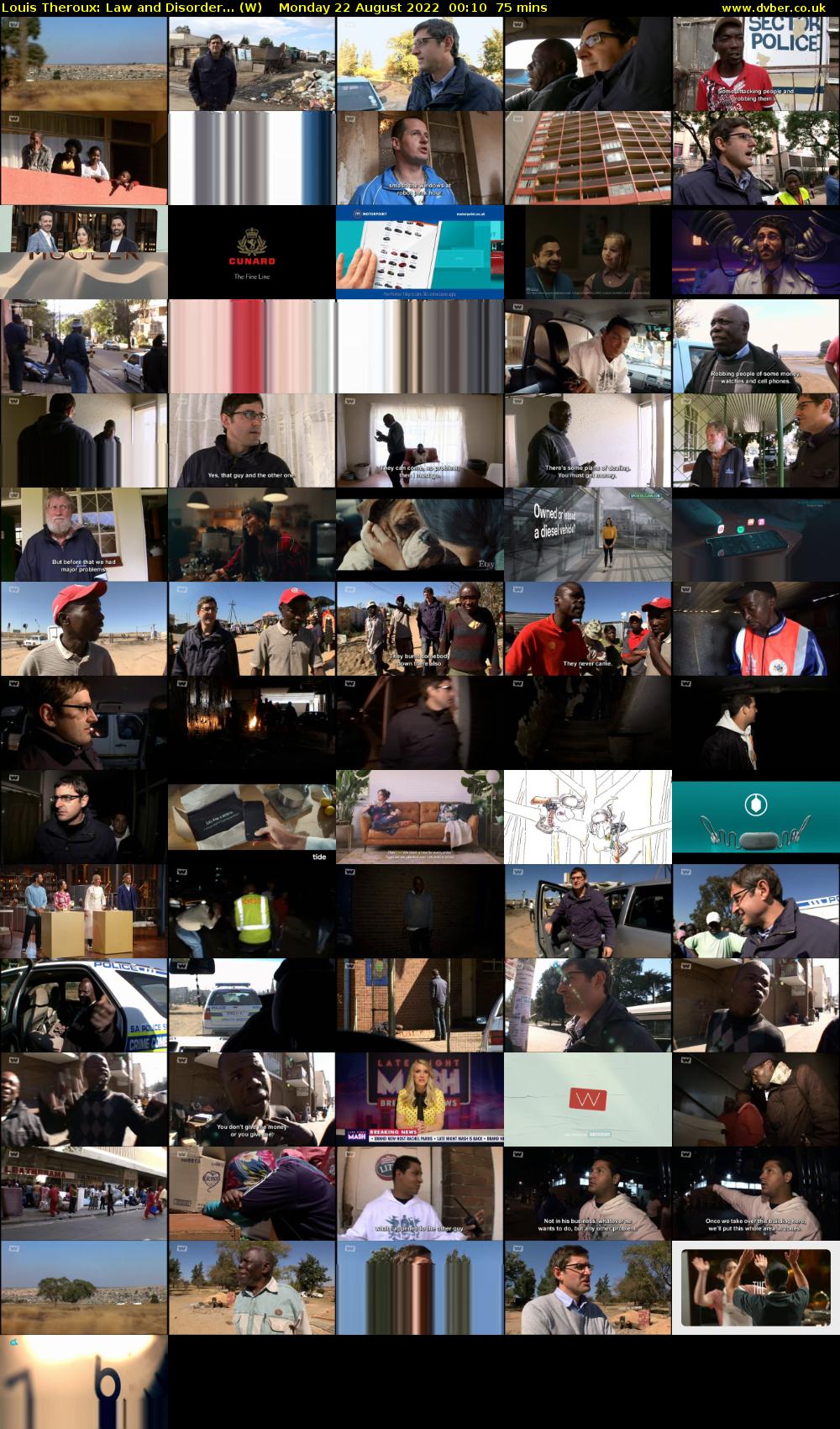 Louis Theroux: Law and Disorder... (W) Monday 22 August 2022 00:10 - 01:25