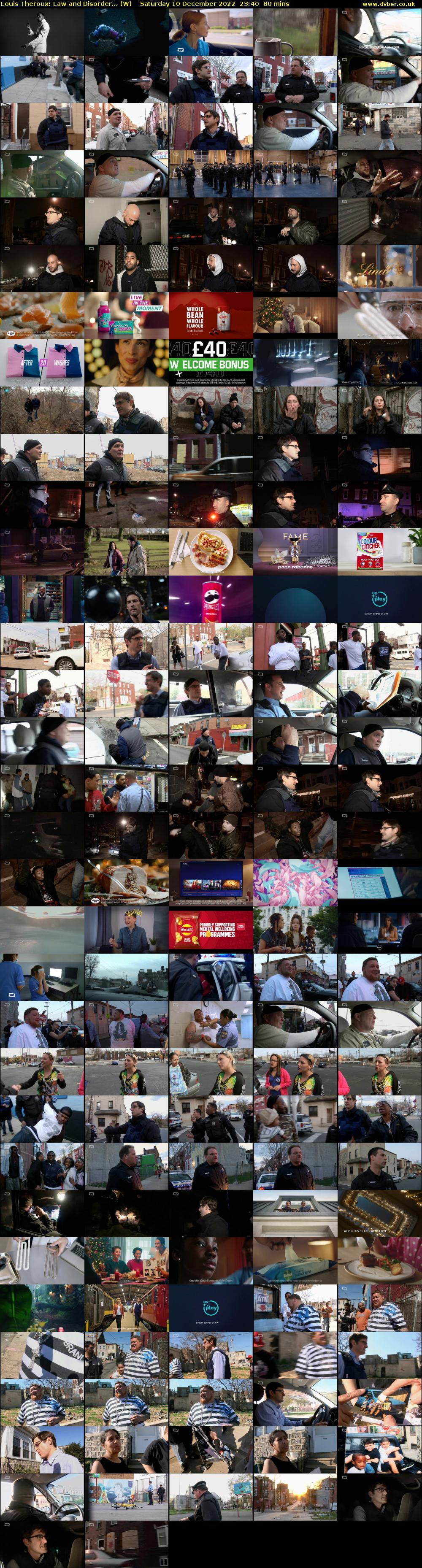 Louis Theroux: Law and Disorder... (W) Saturday 10 December 2022 23:40 - 01:00