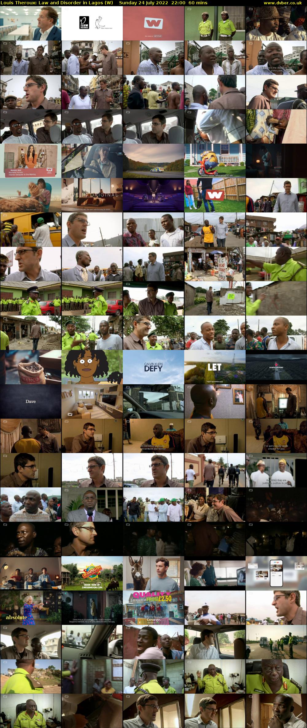 Louis Theroux: Law and Disorder in Lagos (W) Sunday 24 July 2022 22:00 - 23:00