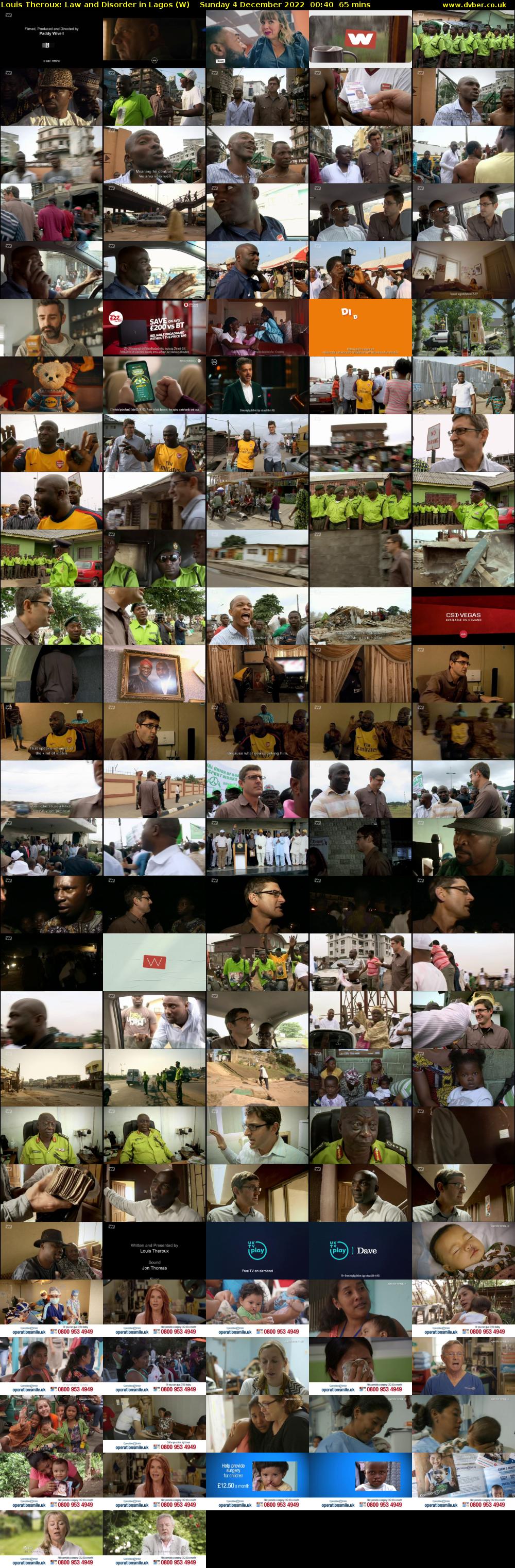 Louis Theroux: Law and Disorder in Lagos (W) Sunday 4 December 2022 00:40 - 01:45