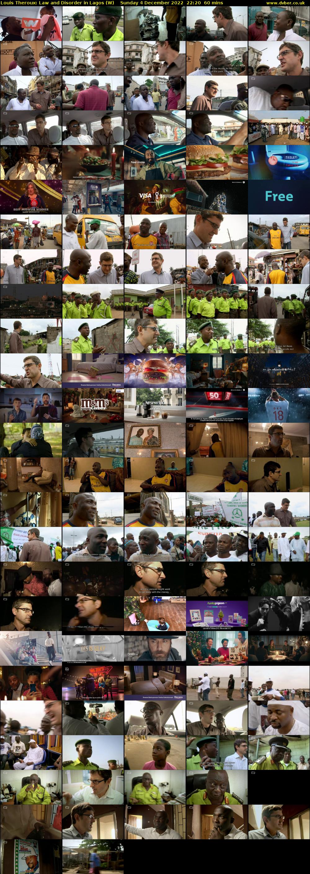 Louis Theroux: Law and Disorder in Lagos (W) Sunday 4 December 2022 22:20 - 23:20