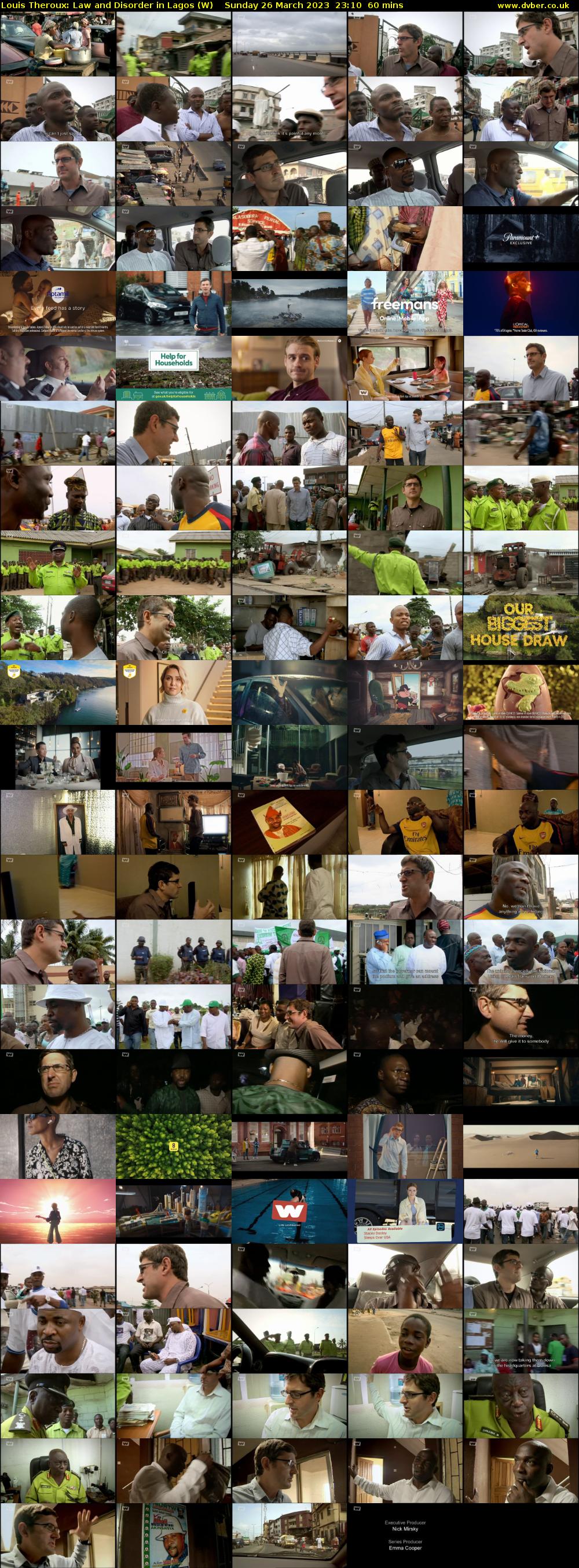 Louis Theroux: Law and Disorder in Lagos (W) Sunday 26 March 2023 23:10 - 00:10