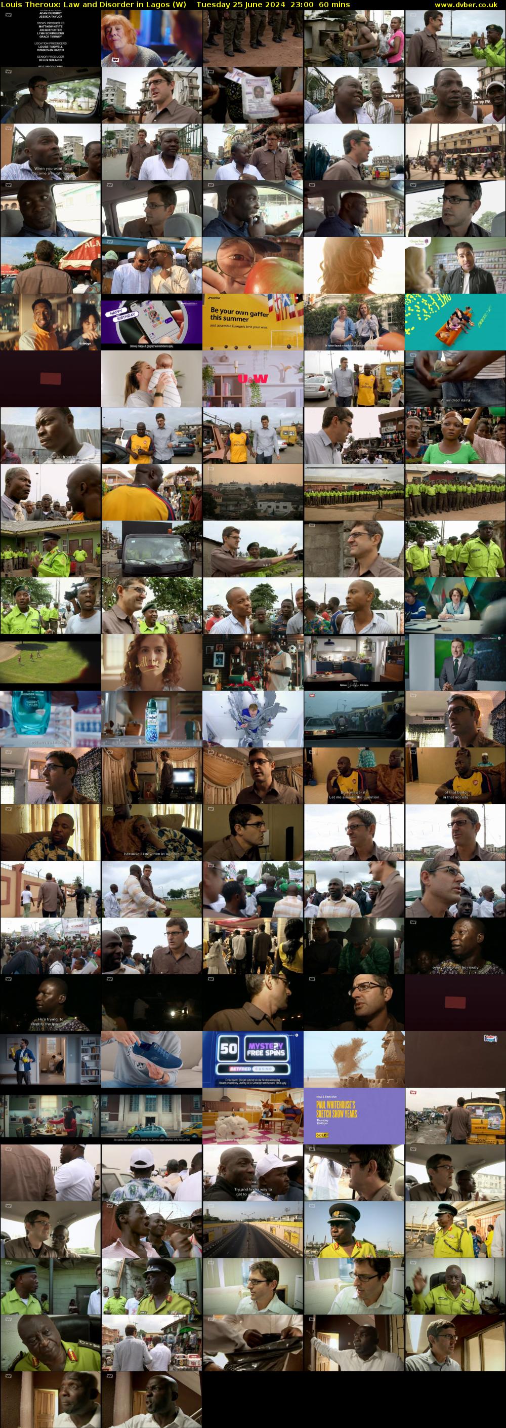 Louis Theroux: Law and Disorder in Lagos (W) Tuesday 25 June 2024 23:00 - 00:00