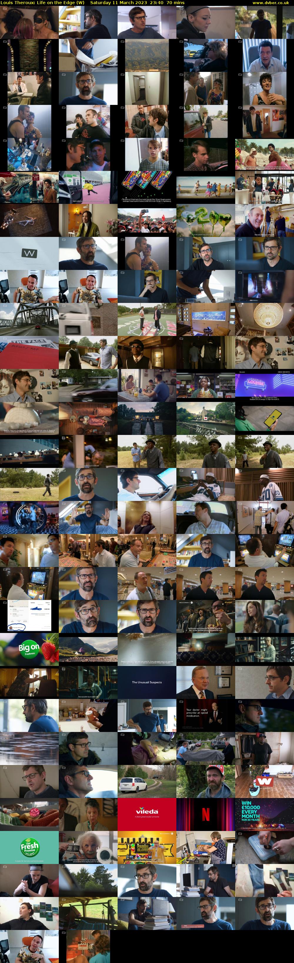 Louis Theroux: Life on the Edge (W) Saturday 11 March 2023 23:40 - 00:50