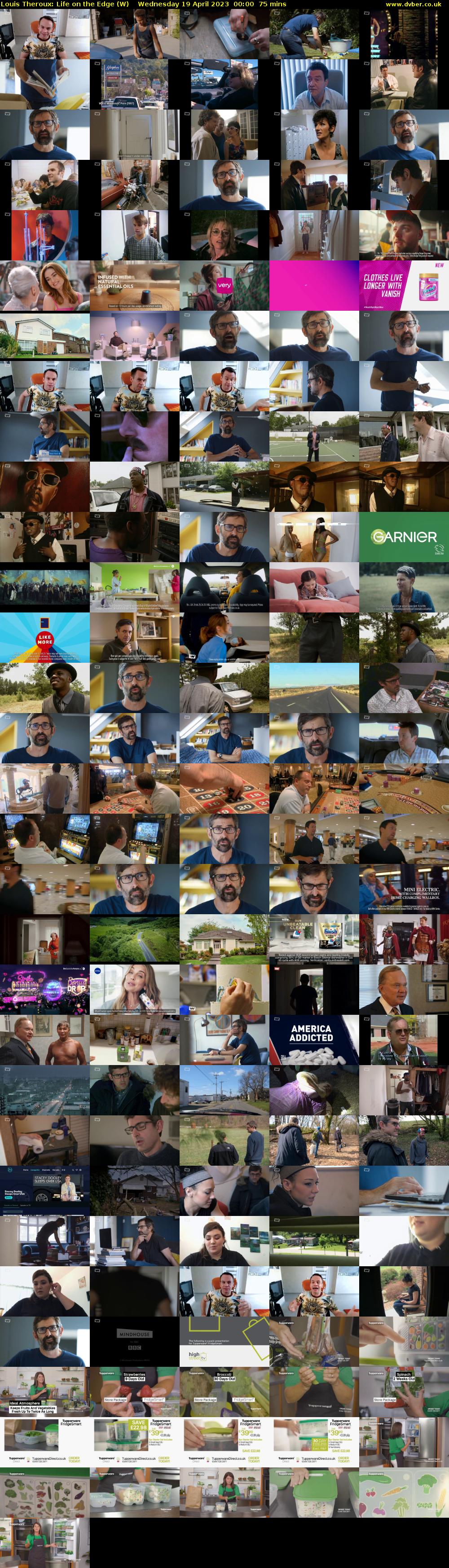 Louis Theroux: Life on the Edge (W) Wednesday 19 April 2023 00:00 - 01:15