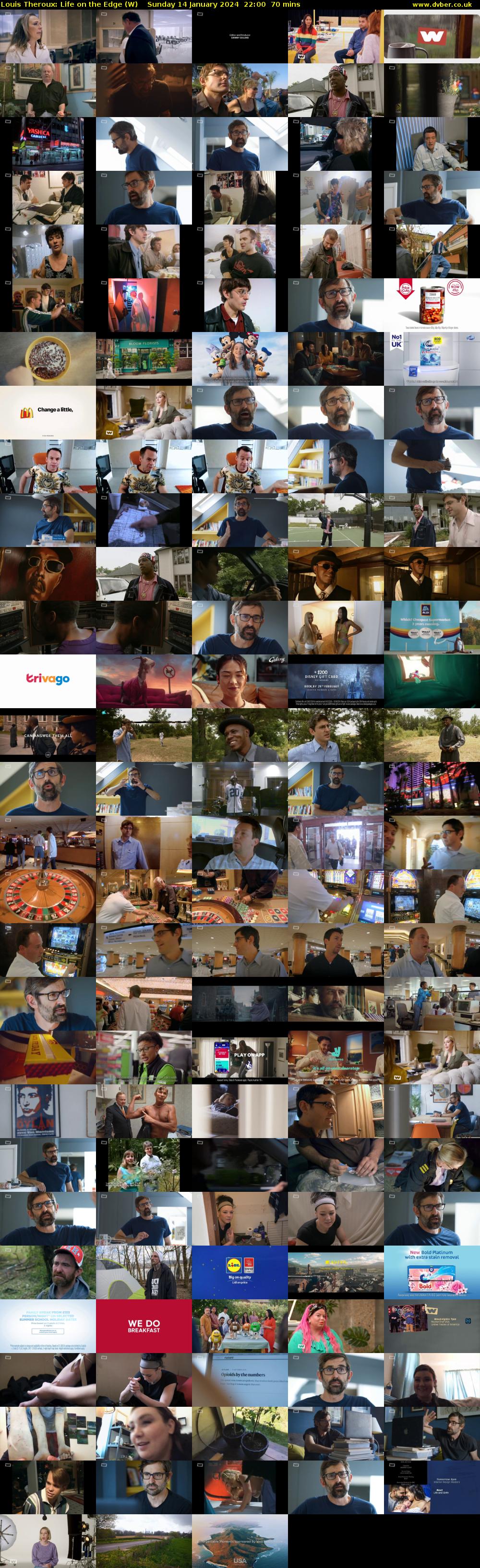 Louis Theroux: Life on the Edge (W) Sunday 14 January 2024 22:00 - 23:10