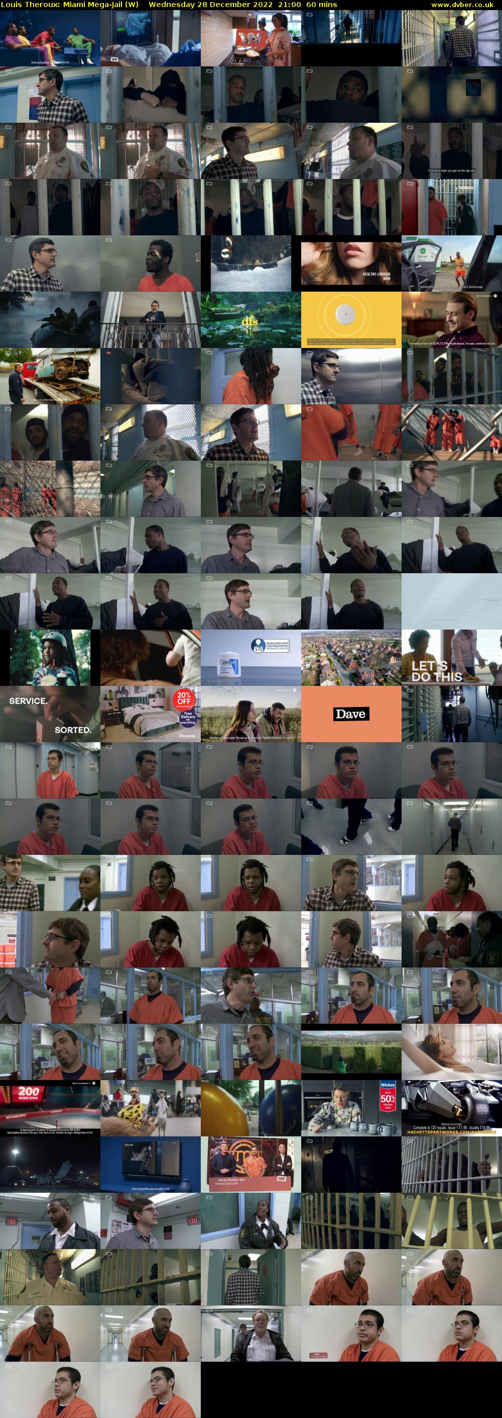 Louis Theroux: Miami Mega-Jail (W) Wednesday 28 December 2022 21:00 - 22:00