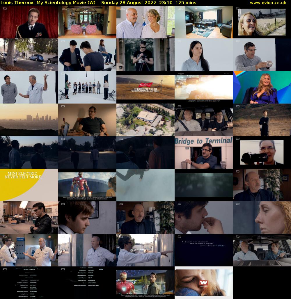 Louis Theroux: My Scientology Movie (W) Sunday 28 August 2022 23:10 - 01:15