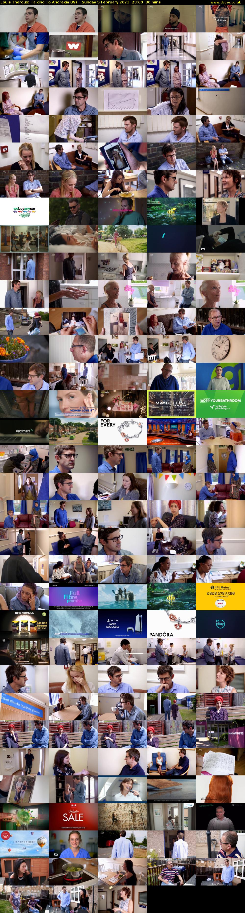 Louis Theroux: Talking To Anorexia (W) Sunday 5 February 2023 23:00 - 00:20