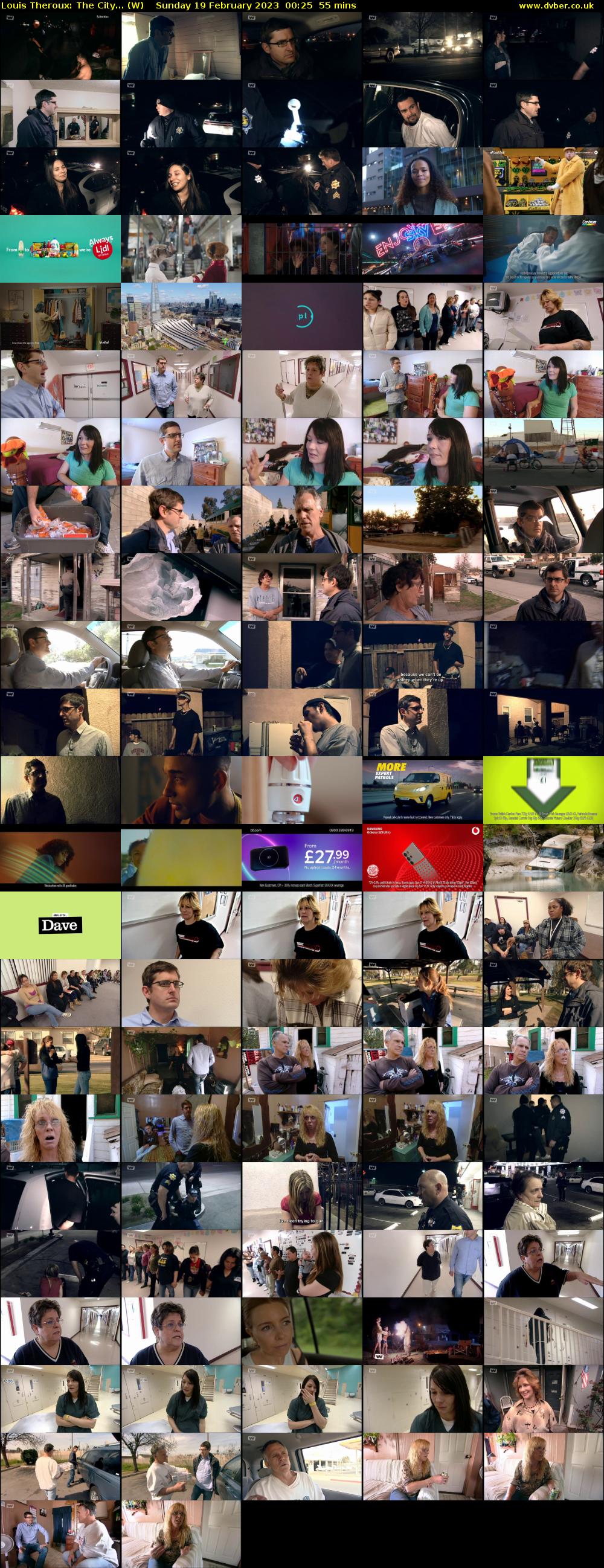 Louis Theroux: The City... (W) Sunday 19 February 2023 00:25 - 01:20