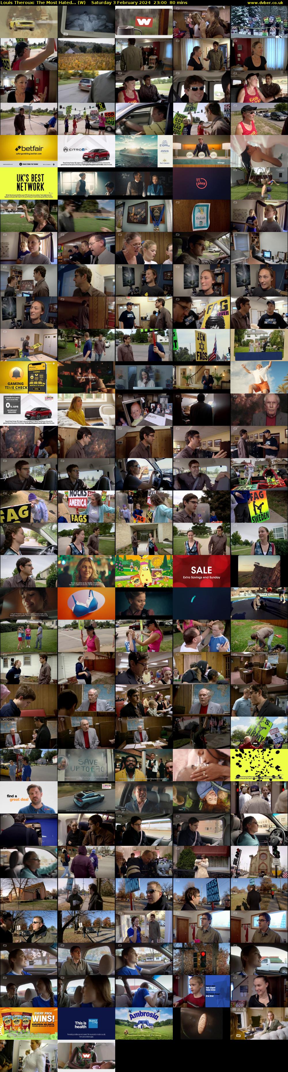 Louis Theroux: The Most Hated... (W) Saturday 3 February 2024 23:00 - 00:20