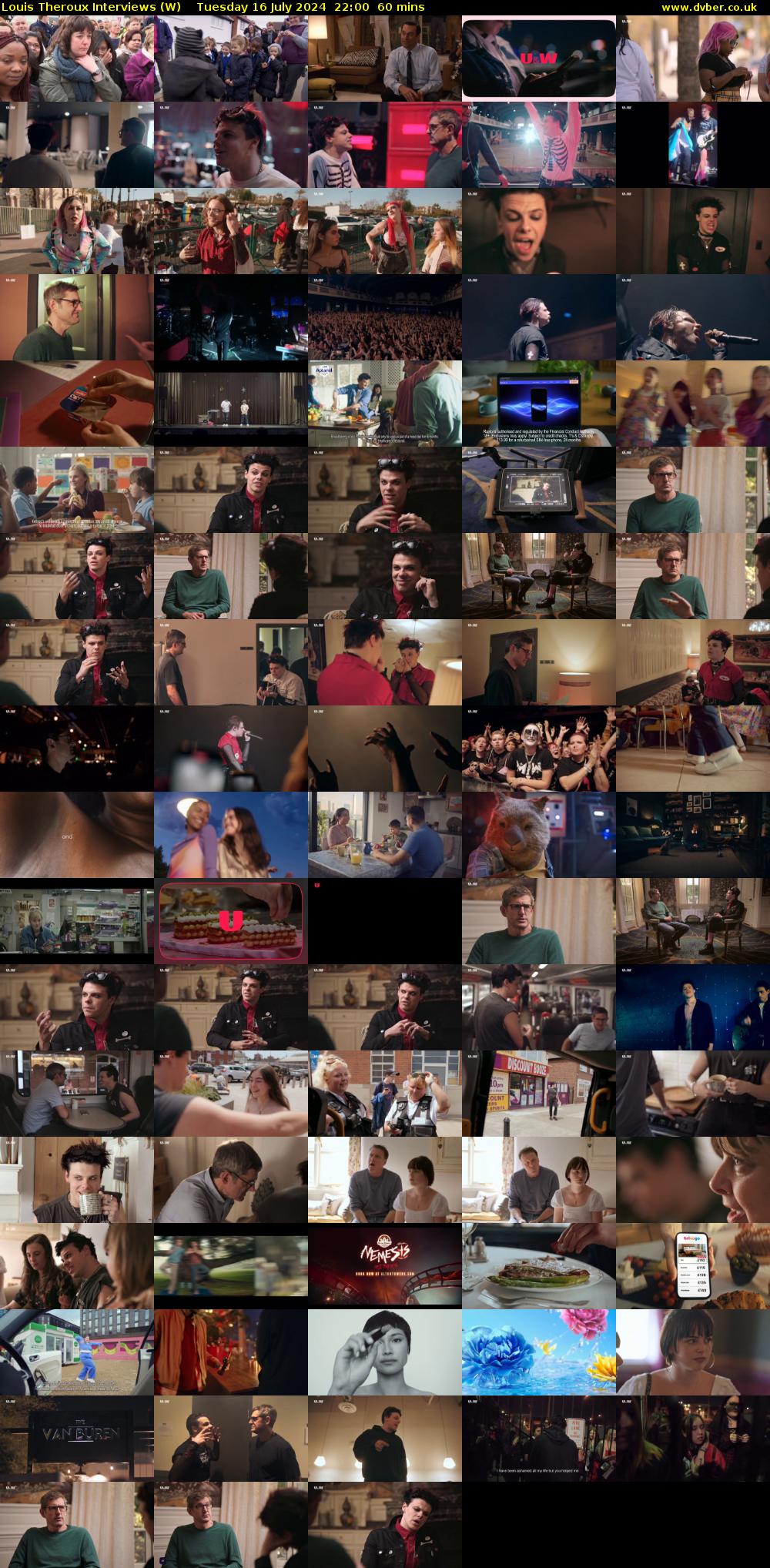 Louis Theroux Interviews (W) Tuesday 16 July 2024 22:00 - 23:00