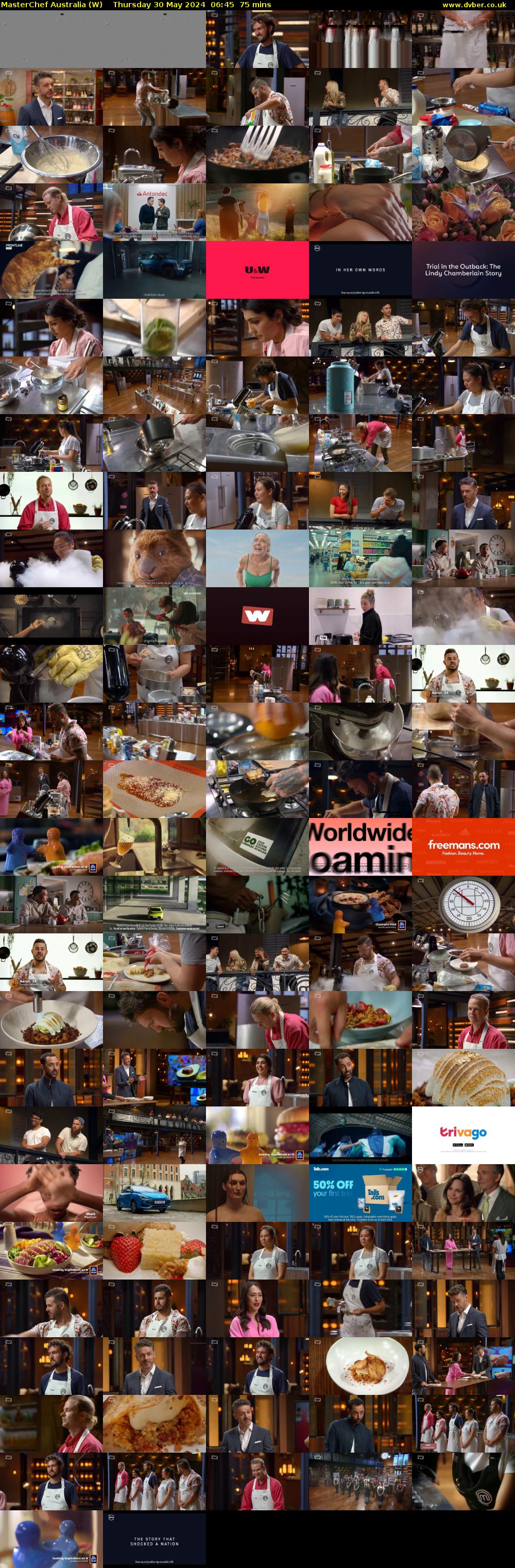 MasterChef Australia (W) Thursday 30 May 2024 06:45 - 08:00