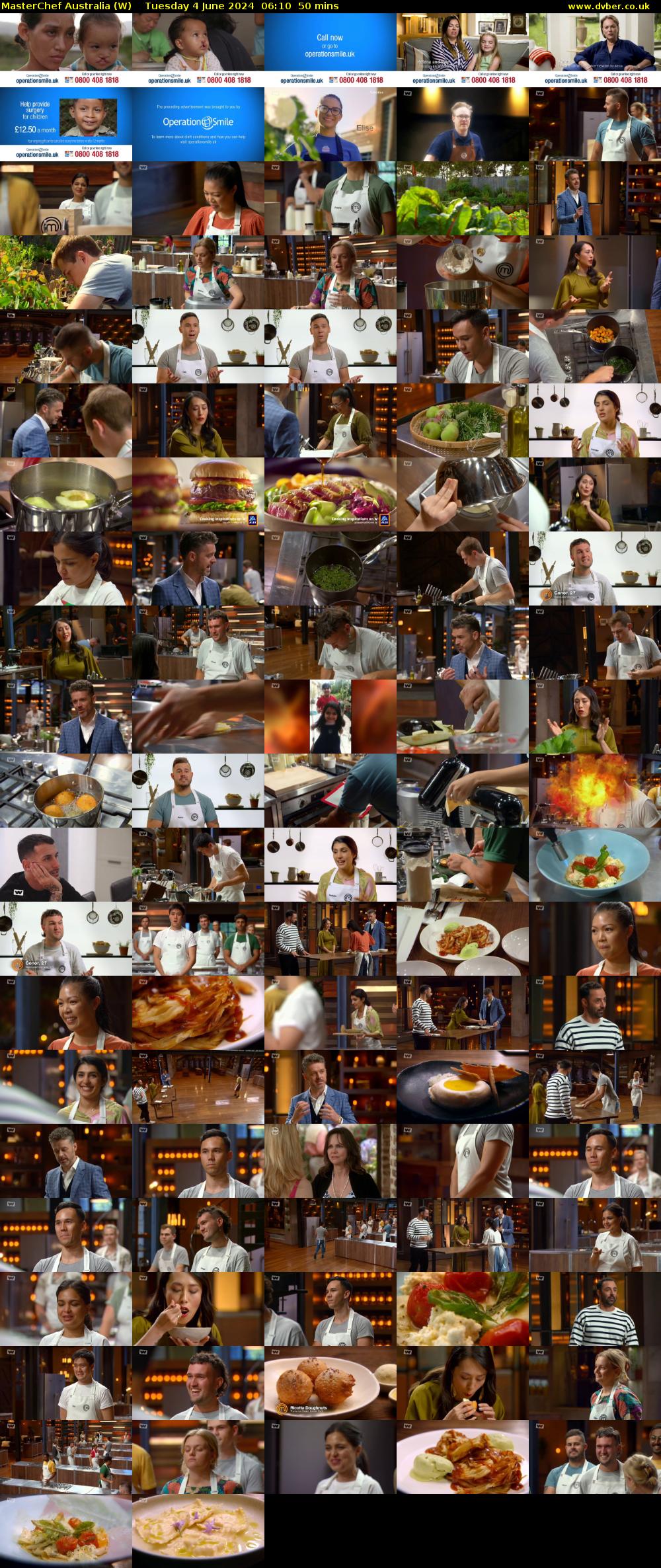 MasterChef Australia (W) Tuesday 4 June 2024 06:10 - 07:00