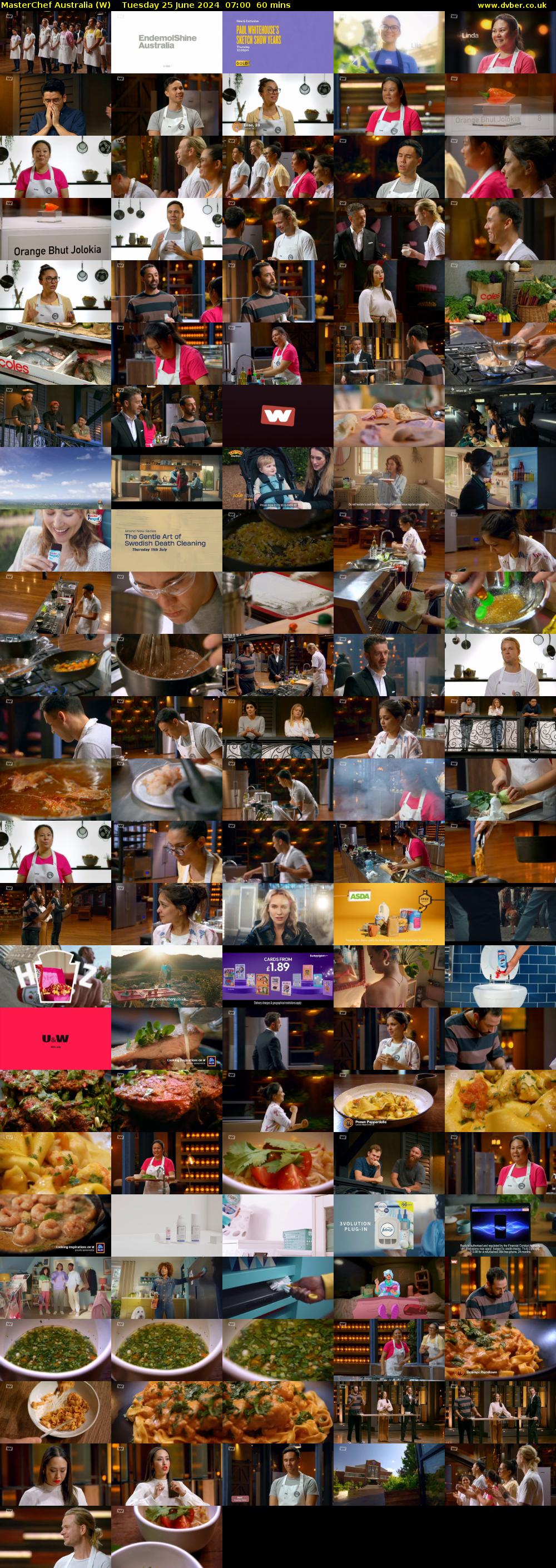 MasterChef Australia (W) Tuesday 25 June 2024 07:00 - 08:00
