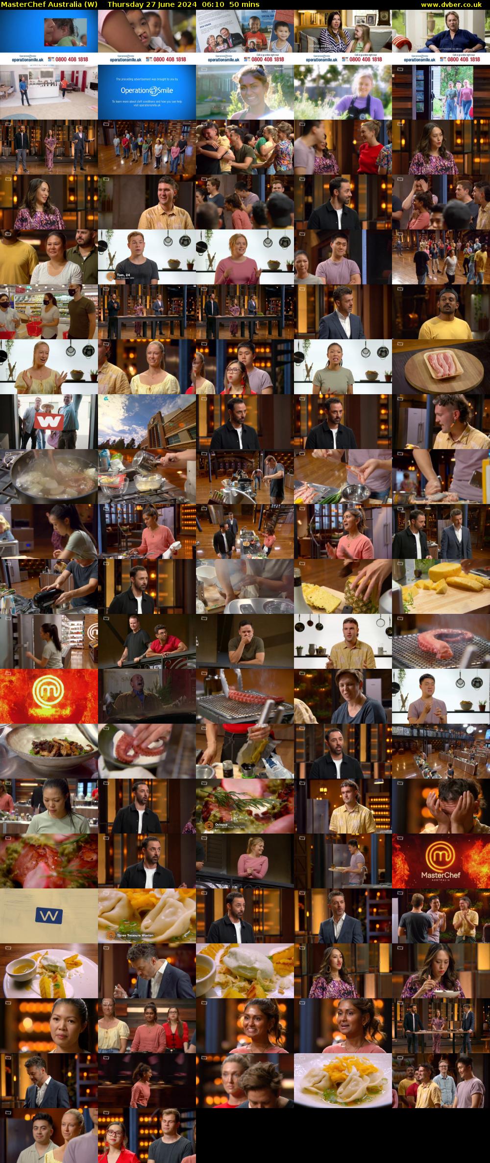 MasterChef Australia (W) Thursday 27 June 2024 06:10 - 07:00