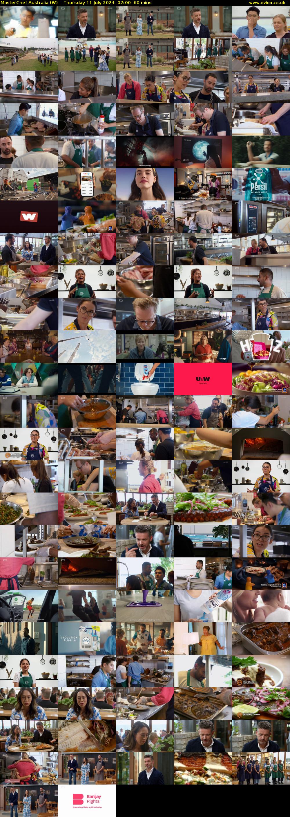 MasterChef Australia (W) Thursday 11 July 2024 07:00 - 08:00