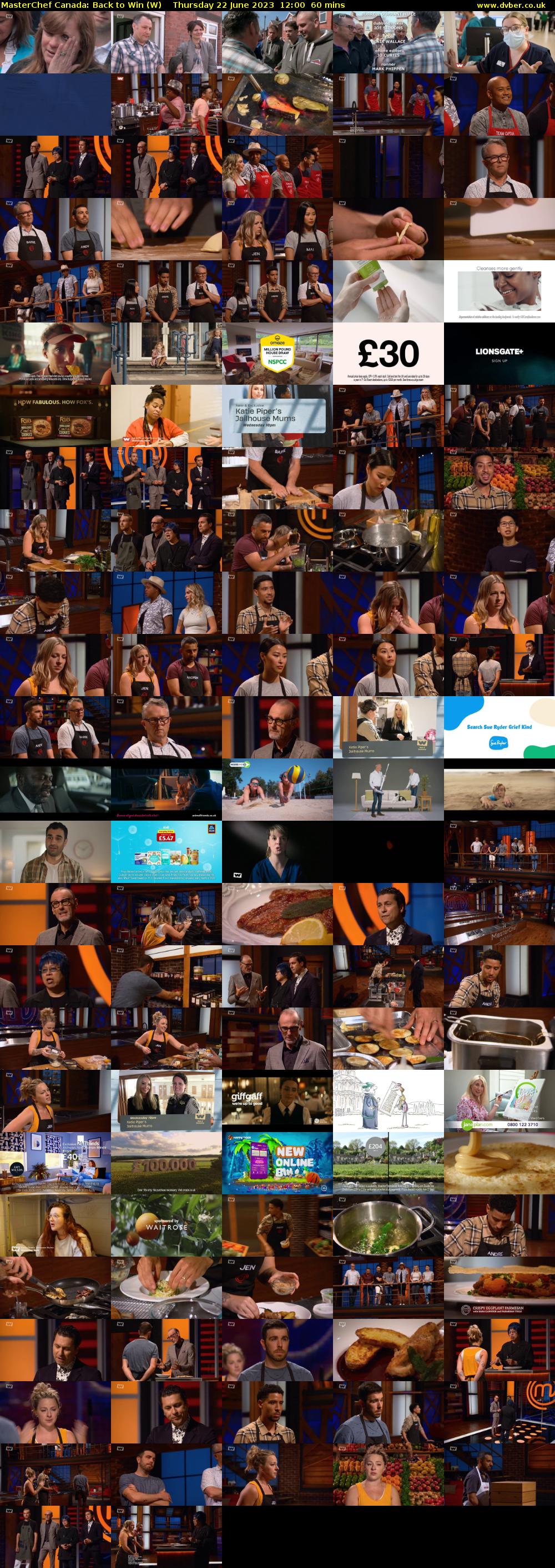 MasterChef Canada: Back to Win (W) Thursday 22 June 2023 12:00 - 13:00