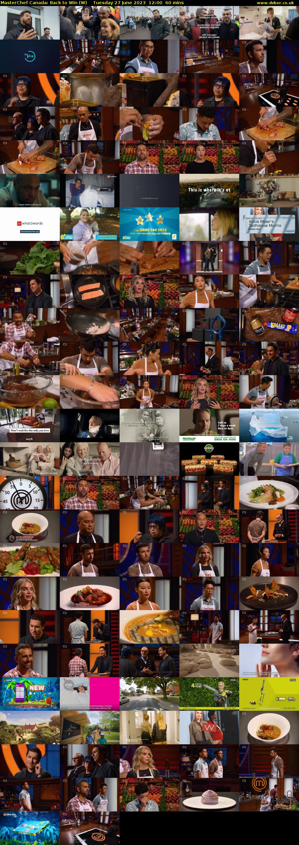 MasterChef Canada: Back to Win (W) Tuesday 27 June 2023 12:00 - 13:00