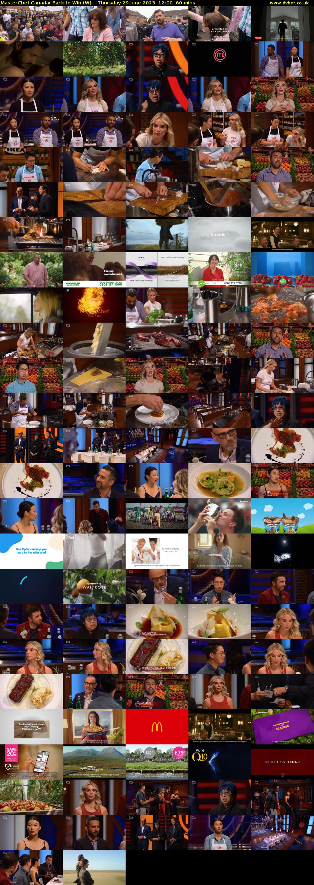 MasterChef Canada: Back to Win (W) Thursday 29 June 2023 12:00 - 13:00