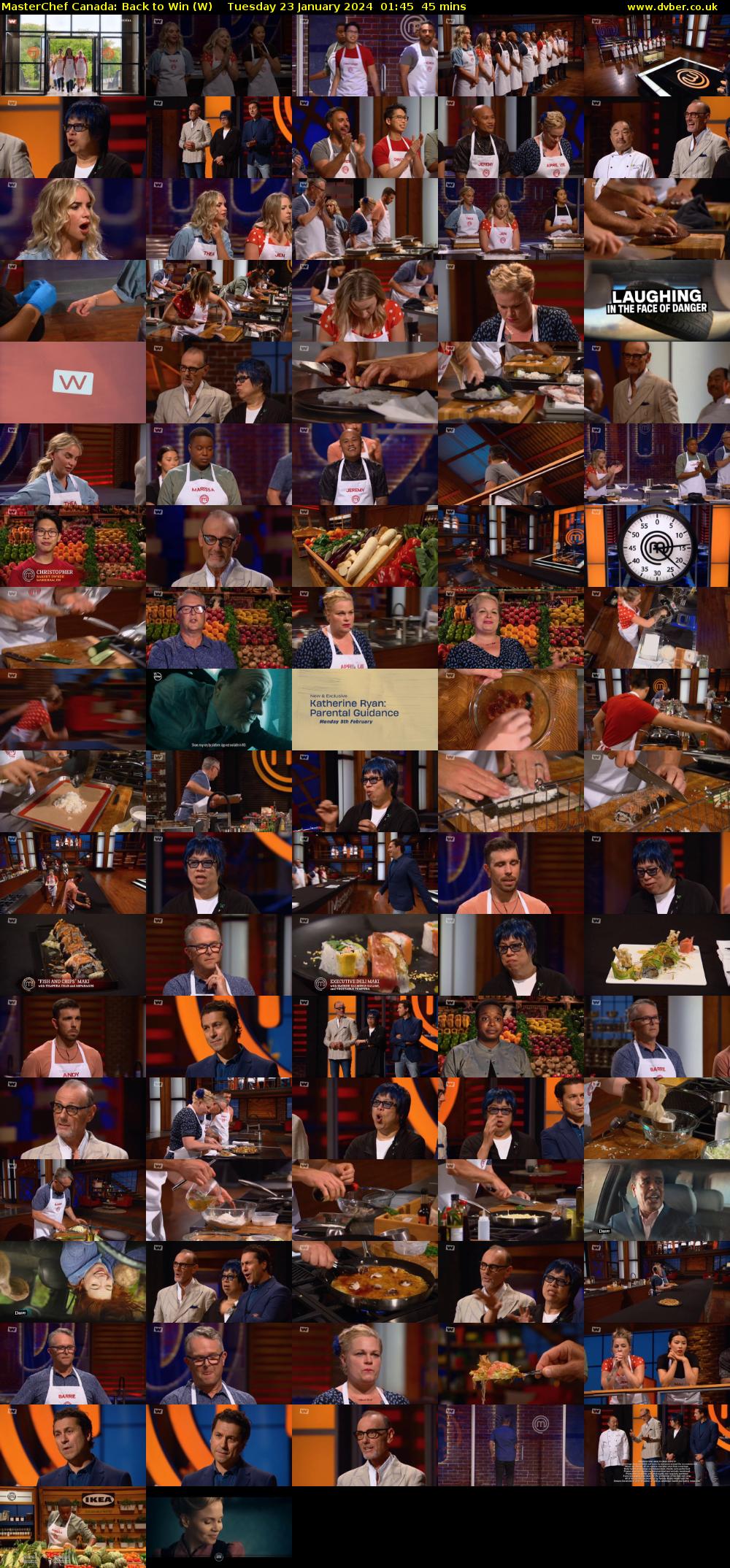 MasterChef Canada: Back to Win (W) Tuesday 23 January 2024 01:45 - 02:30