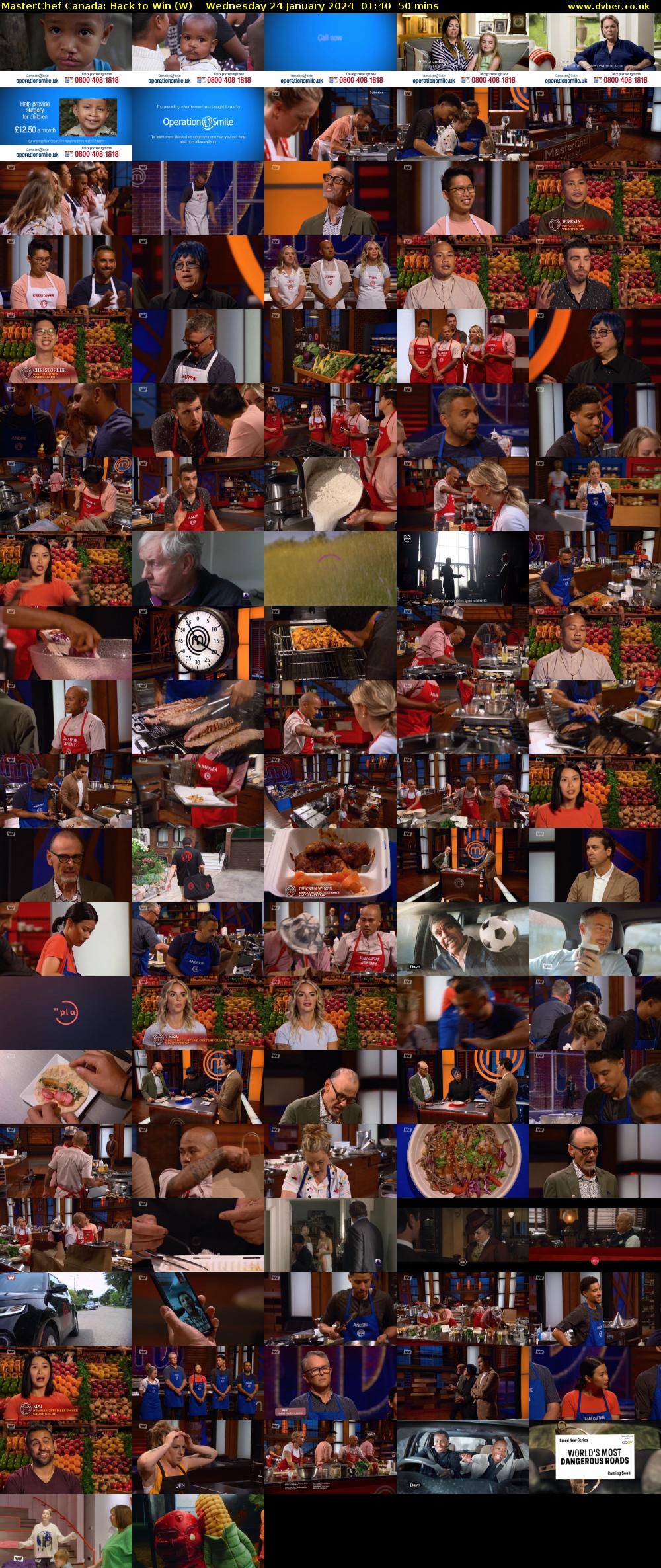 MasterChef Canada: Back to Win (W) Wednesday 24 January 2024 01:40 - 02:30