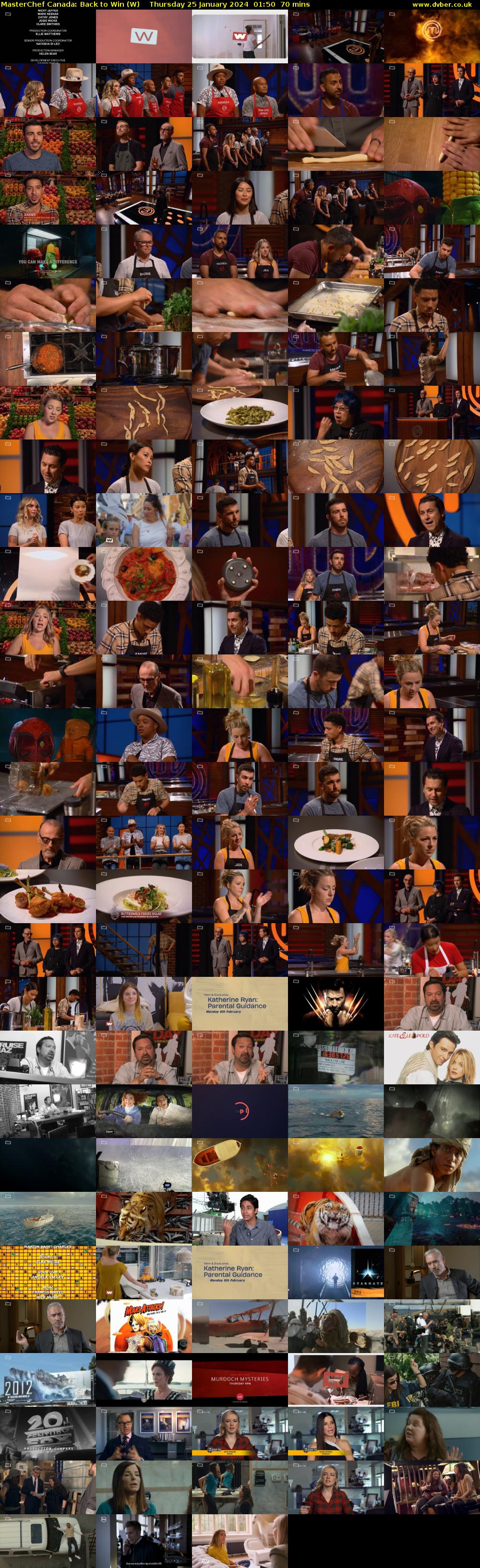 MasterChef Canada: Back to Win (W) Thursday 25 January 2024 01:50 - 03:00