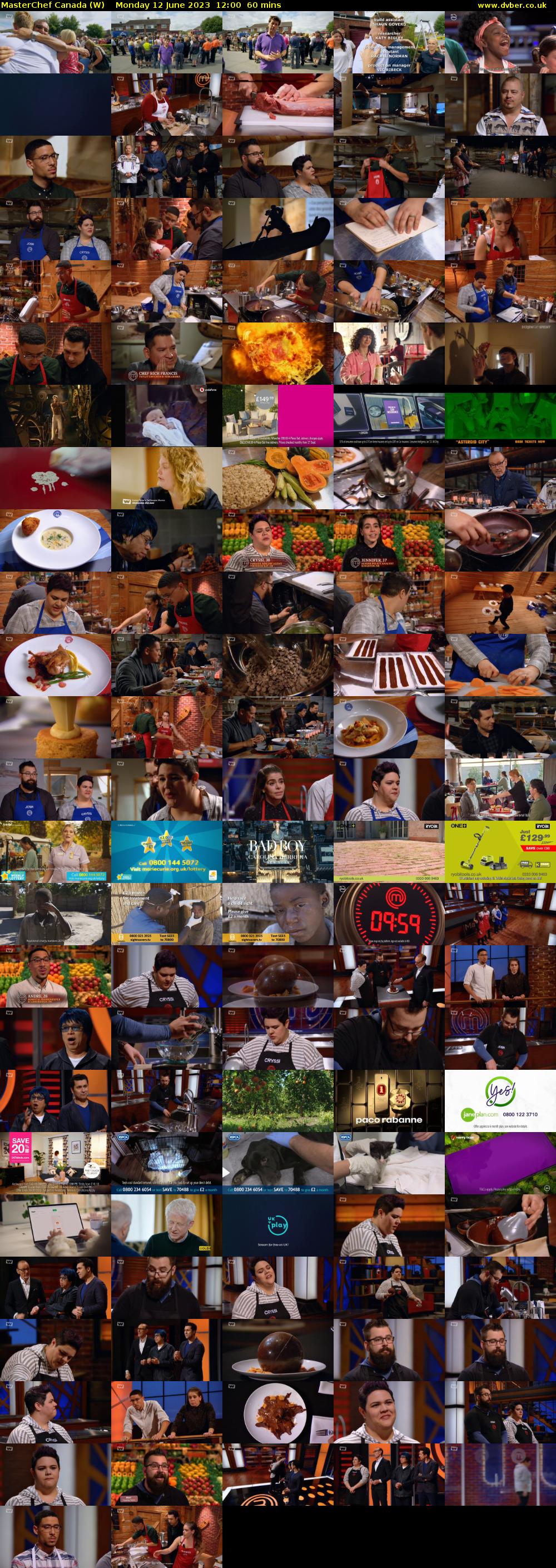 MasterChef Canada (W) Monday 12 June 2023 12:00 - 13:00