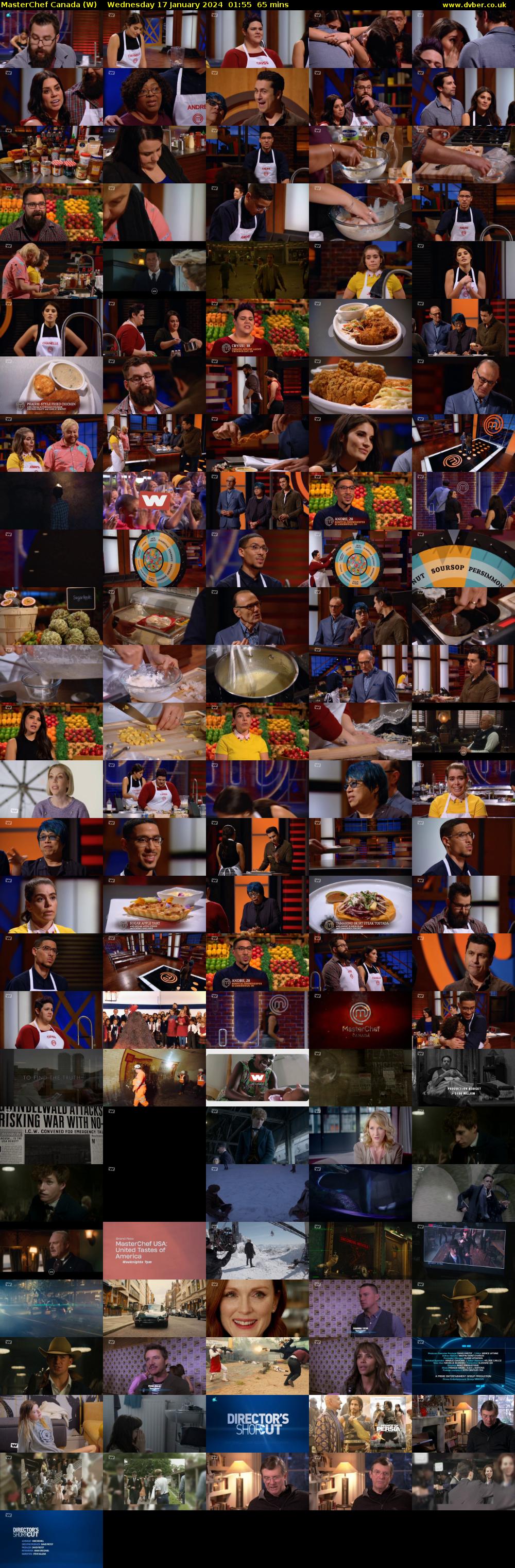 MasterChef Canada (W) Wednesday 17 January 2024 01:55 - 03:00