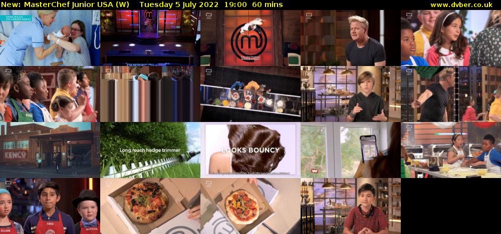 MasterChef Junior USA (W) Tuesday 5 July 2022 19:00 - 20:00