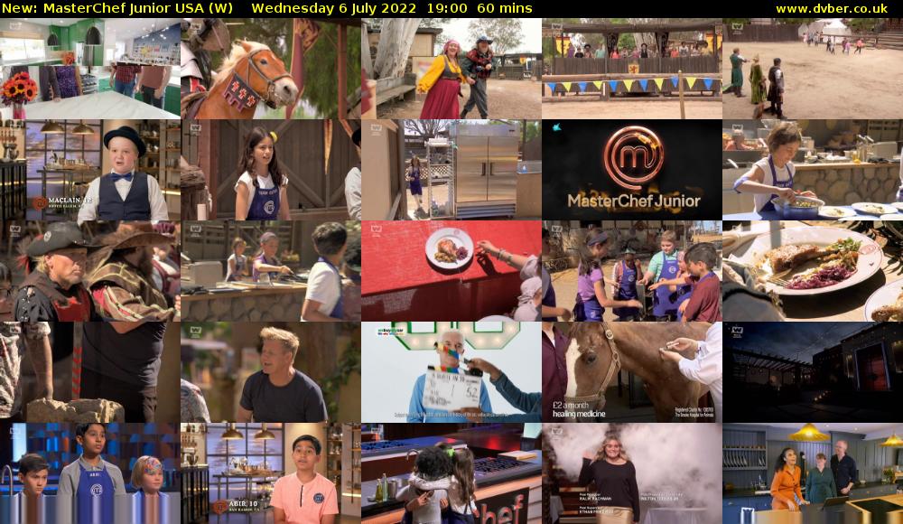 MasterChef Junior USA (W) Wednesday 6 July 2022 19:00 - 20:00