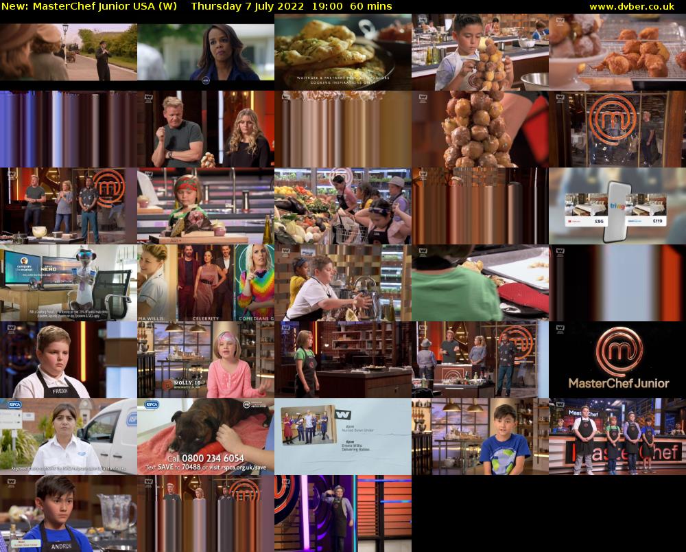 MasterChef Junior USA (W) Thursday 7 July 2022 19:00 - 20:00